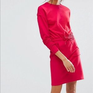 Sweat dress.Brand new.Size US 4.Color red